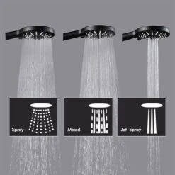 CECIPA Set Doccia Nero Sistema Doccia Senza Rubinetteria, Colonna Doccia A Pioggia Con Soffione Tondo Da 22 Cm E Doccetta Con Soffione A 3 Modalità, Regolabile In Altezza 8 CECIPA Set Doccia Nero Sistema Doccia Senza Rubinetteria, Colonna Doccia A Pioggia Con Soffione Tondo Da 22 Cm E Doccetta Con Soffione A 3 Modalità, Regolabile In Altezza -Hansgrohe Negozio 10104628 4