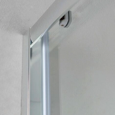 PORTA DOCCIA PER NICCHIA DA 130 CM CRISTALLO TRASPARENTE REVERSIBILE NEW GIADA 5 PORTA DOCCIA PER NICCHIA DA 130 CM CRISTALLO TRASPARENTE REVERSIBILE NEW GIADA - immagine 5