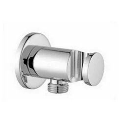 ZSUP031CR Supporto Fisso TONDO In Metallo Con Presa Acqua Incorporata PAFFONI