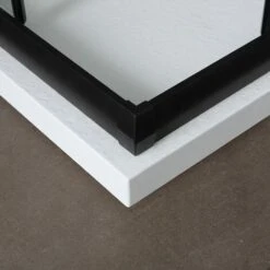 BOX DOCCIA CITY 70X90 H 190 PROFILO NERO OPACO CRISTALLO TRASPARENTE CITY -Hansgrohe Negozio 10670421 3