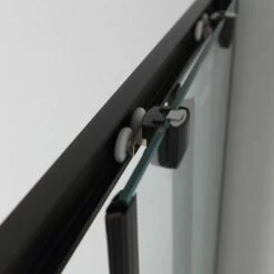 BOX DOCCIA CON PROFILO NERO OPACO E CRISTALLO TRASPARENTE 70X100 CITY -Hansgrohe Negozio 10670424 4