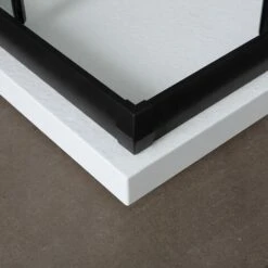 BOX DOCCIA CON PROFILO NERO OPACO E CRISTALLO TRASPARENTE 70X100 CITY -Hansgrohe Negozio 10670424 5