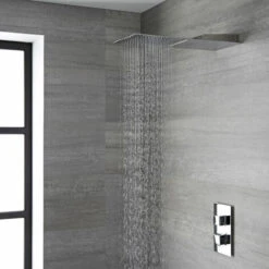 Hudson Reed Trenton Soffione Doccia Rettangolare Ultrasottile Da Parete - Effetto Cascata E Pioggia - Doccione A 2 Vie - 200 X 500 X 25mm 8 Hudson Reed Trenton Soffione Doccia Rettangolare Ultrasottile Da Parete - Effetto Cascata E Pioggia - Doccione A 2 Vie - 200 X 500 X 25mm -Hansgrohe Negozio 10671166 4