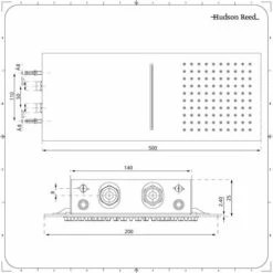 Hudson Reed Trenton Soffione Doccia Rettangolare Ultrasottile Da Parete - Effetto Cascata E Pioggia - Doccione A 2 Vie - 200 X 500 X 25mm 9 Hudson Reed Trenton Soffione Doccia Rettangolare Ultrasottile Da Parete - Effetto Cascata E Pioggia - Doccione A 2 Vie - 200 X 500 X 25mm -Hansgrohe Negozio 10671166 5