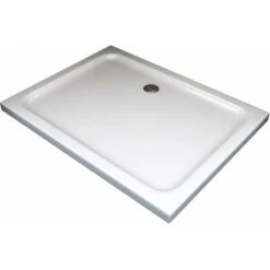 Piatto Doccia Rettangolare Ribassato In Abs H 5cm Con Piletta Inclusa 80x100