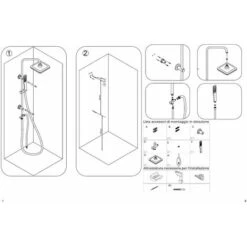 Colonna Doccia A Ponte Con Soffione Cervicale Rettangolare -Hansgrohe Negozio 10752591 3