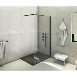 Piatto Doccia In SMC Vetroresina Effetto Pietra H 2,6 Cm Con Piletta Di Scarico Inclusa 80-160 Nero 7 Piatto Doccia In SMC Vetroresina Effetto Pietra H 2,6 Cm Con Piletta Di Scarico Inclusa 80-160 Nero -Hansgrohe Negozio 11251683 3
