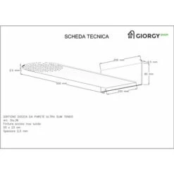 Kit Doccia 2 Vie Soffione Acciaio Inox Slim 2,5 Mm + Presa Acqua + Flessibile + Doccino Soffione Tondo 55x23 Cm -Hansgrohe Negozio 11605647 4