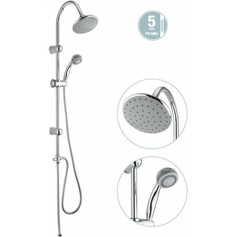 Colonna Doccia Piralla Zoe 0ZO00846A16 Cromo 3 Colonna Doccia Piralla Zoe 0ZO00846A16 Cromo - immagine 3