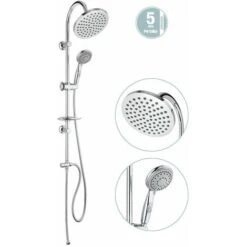 Colonna Doccia Con Soffione Ø 200 Mm Piralla Elba 0HR00846E16 Cromo -Hansgrohe Negozio 11616600 3