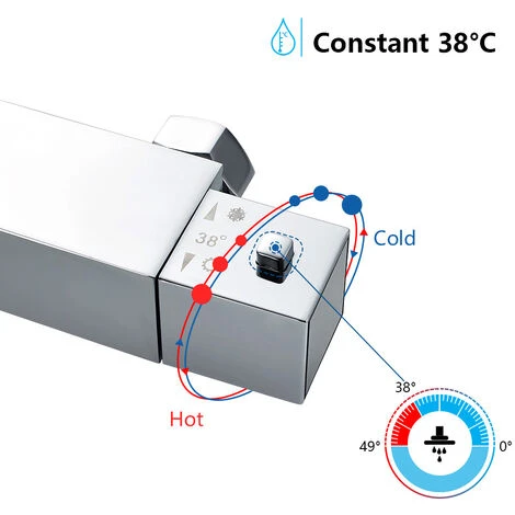 Auralum Colonna Doccia Con Miscelatore Termostatico Inox - Doccia Set Con 10 Pollici Soffione E Doccetta Sistema Doccia - Altezza Regolabile 80CM-120CM 3 Auralum Colonna Doccia Con Miscelatore Termostatico Inox - Doccia Set Con 10 Pollici Soffione E Doccetta Sistema Doccia - Altezza Regolabile 80CM-120CM - immagine 3