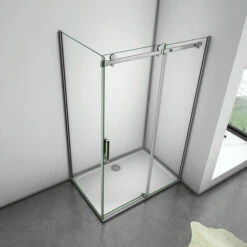 100x70x195 Cm Box Doccia Angolare Porta Scorrevole Con Parete Laterale Vetro 8 Mm Temperato Anticalcare Telaio Cromato Lucido, Piatto Doccia 100x70 Cm Incluso 7 100x70x195 Cm Box Doccia Angolare Porta Scorrevole Con Parete Laterale Vetro 8 Mm Temperato Anticalcare Telaio Cromato Lucido, Piatto Doccia 100x70 Cm Incluso -Hansgrohe Negozio 12628225 3