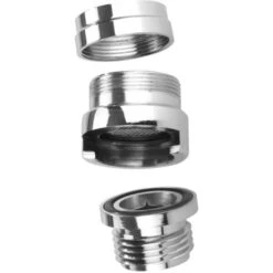 WENKO Doccia Per Lavandino Cromato - Doccetta A Mano Mobile Con Tubo Flessibile In Acciaio Inox, ABS, 170 X 3.5 X 6.5 Cm, Argento Lucido -Hansgrohe Negozio 12849246 3