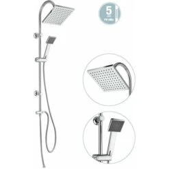 Colonna Doccia Per Presa Acqua Modello Quadrato Piralla Savona 0HR00846D16 Cromo -Hansgrohe Negozio 12993873 3