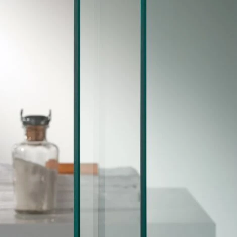 Box Doccia Scorrevole Vetro Trasparente H 185 Mod. Alabama 70x70 Cm Quadrato 2 Box Doccia Scorrevole Vetro Trasparente H 185 Mod. Alabama 70x70 Cm Quadrato - immagine 2