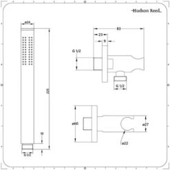 Hudson Reed Nox Kit Doccia Con Miscelatore Doccia Triplo Termostatico 2 Vie&44 Soffione Doccia Quadrato E Doccetta - Sistema Doccia Ad Incasso - Ottone & Acciaio Nero Opaco -Hansgrohe Negozio 13458782 5