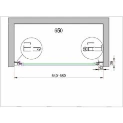Parete Doccia Battente In Nicchia Vetro 8 Mm Easy-clean Reversibile 64-68 REGOLABILE - H 200 CM - 8 MM 5 Parete Doccia Battente In Nicchia Vetro 8 Mm Easy-clean Reversibile 64-68 REGOLABILE - H 200 CM - 8 MM -Hansgrohe Negozio 14362437 3