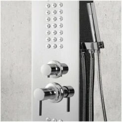 Pannello Doccia Idromassaggio In Acciaio Inox Cromato Con Doccetta -Hansgrohe Negozio 14859935 3