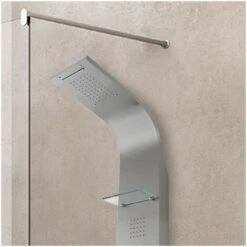 Pannello Doccia Idromassaggio In Acciaio Inox Satinato Con Doccetta -Hansgrohe Negozio 14859936 4