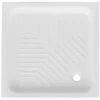 Piatto Doccia Quadrato In Ceramica Bianca Cm 70x70 Con Antiscivolo Integrato Spessore Cm 10