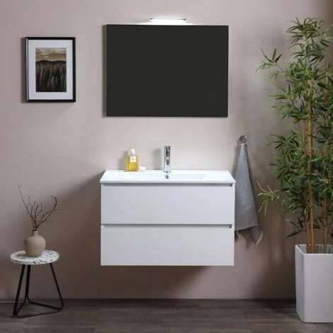 MOBILE BAGNO SOSPESO CM 90 CON CASSETTI GRIGIO CHIARO BERLIN 1 MOBILE BAGNO SOSPESO CM 90 CON CASSETTI GRIGIO CHIARO BERLIN