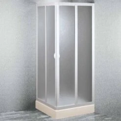 Box Doccia Scorrevole In Acrilico Mod. Smart Con Apertura Centrale 80x80 Cm -Hansgrohe Negozio 16042271 4