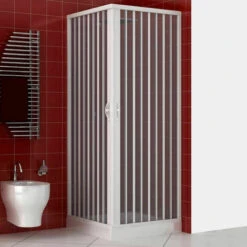Box Doccia Luna 70x80 Cm In Pvc Apertura Soffietto Centrale