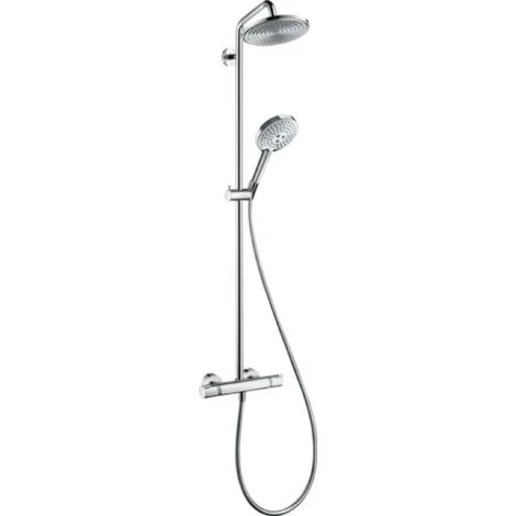 Hansgrohe Raindance Select S 240 1jet Showerpipe, Con Termostato, 27115000, Cromo - 27115000 2 Hansgrohe Raindance Select S 240 1jet Showerpipe, Con Termostato, 27115000, Cromo - 27115000 - immagine 2