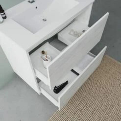 MOBILE BAGNO A TERRA CM 80 CON CASSETTI COLORE BIANCO LAGUNA -Hansgrohe Negozio 17594420 4