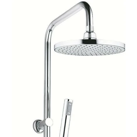 Colonna Doccia Attrezzata 025 Ottone Cromato Soffione Tondo Doccetta Materiale Staffe A Parete Staffe In Ottone - Pezzi 1 4 Colonna Doccia Attrezzata 025 Ottone Cromato Soffione Tondo Doccetta Materiale Staffe A Parete Staffe In Ottone - Pezzi 1 - immagine 4