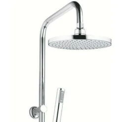 Colonna Doccia Attrezzata 025 Ottone Cromato Soffione Tondo Doccetta Materiale Staffe A Parete Staffe In Abs - Pezzi 1 -Hansgrohe Negozio 18127831 4