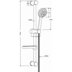 Asta Doccia Saliscendi 006 Completo Doccetta 3 Funzioni Multigetto H 65 Cm Pezzi 1 7 Asta Doccia Saliscendi 006 Completo Doccetta 3 Funzioni Multigetto H 65 Cm Pezzi 1 -Hansgrohe Negozio 18128340 4