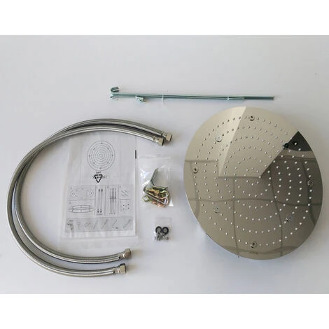 Soffione Doccia A Soffitto Installazione Da Incasso Acciaio Inox Tondo 2 Soffione Doccia A Soffitto Installazione Da Incasso Acciaio Inox Tondo - immagine 2