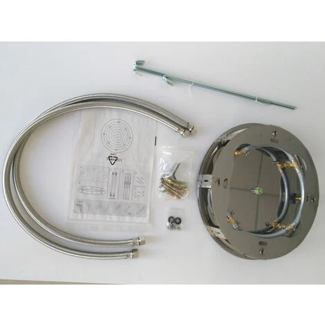 Soffione Doccia A Soffitto Installazione Da Incasso Acciaio Inox Tondo 3 Soffione Doccia A Soffitto Installazione Da Incasso Acciaio Inox Tondo - immagine 3