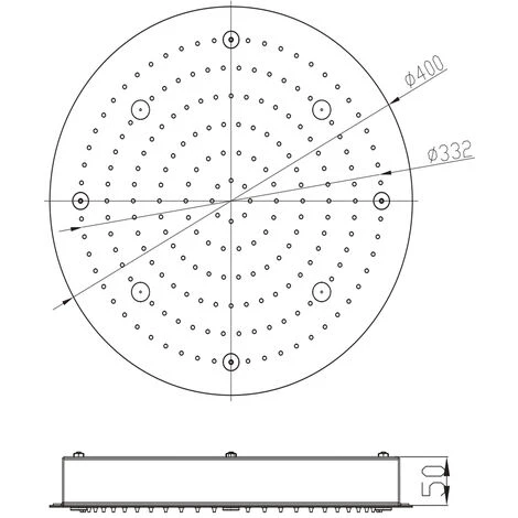 Soffione Doccia A Soffitto Installazione Da Incasso Acciaio Inox Tondo 4 Soffione Doccia A Soffitto Installazione Da Incasso Acciaio Inox Tondo - immagine 4