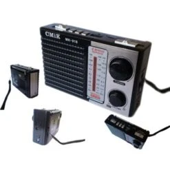 Trade Shop - Mini Radio Portatile Radiolina Ricaricabile Fm Lettore Mp3 Usb Microsd Cmik Mk918