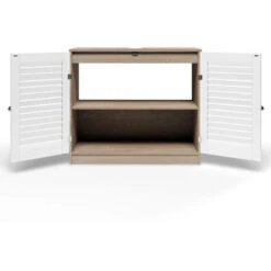 Armadio Sottolavabo Adatto Tutti Lavandini Marrone E Bianco Modello 1 - Marrone - Bianco -Hansgrohe Negozio 18457474 4