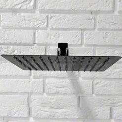 Set Doccia Incasso Nero Con Soffione Quadrato 30x30 Manara-1 -Hansgrohe Negozio 19503924 5