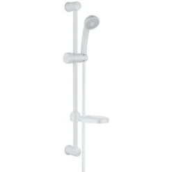 Ogomondo Saliscendi In Abs Bianco Blush Con Doccetta E Portasapone