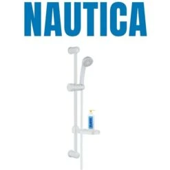 Ogomondo Saliscendi In Abs Bianco Blush Con Doccetta E Portasapone -Hansgrohe Negozio 19693175 3