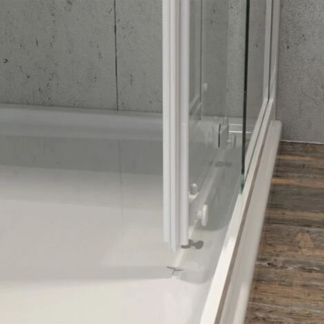 Ogomondo Box Cabina Doccia Angolare Corner Due Ante Scorrevoli Cristallo Temprato Trasparente Misure 66.5-69.5x66.5-69.5xh185 Cm Trasparente - Confezione 1 4 Ogomondo Box Cabina Doccia Angolare Corner Due Ante Scorrevoli Cristallo Temprato Trasparente Misure 66.5-69.5x66.5-69.5xh185 Cm Trasparente - Confezione 1 - immagine 4