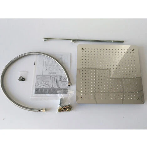 Soffione Doccia A Soffitto Installazione Da Incasso Acciaio Inox Quadro 2 Soffione Doccia A Soffitto Installazione Da Incasso Acciaio Inox Quadro - immagine 2