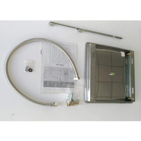 Soffione Doccia A Soffitto Installazione Da Incasso Acciaio Inox Quadro 3 Soffione Doccia A Soffitto Installazione Da Incasso Acciaio Inox Quadro - immagine 3