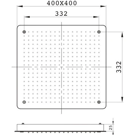 Soffione Doccia A Soffitto Installazione Da Incasso Acciaio Inox Quadro 4 Soffione Doccia A Soffitto Installazione Da Incasso Acciaio Inox Quadro - immagine 4