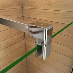 Parete Doccia Walk-in 50cm Munito Di Paretina Mobile 40cm Con Barra Stabilizzatrice Tagliabile 90cm Vetro 8mm Temperato Trasparente Anticalcare 90x200cm -Hansgrohe Negozio 19967933 4