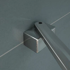 Box Doccia Walk In Parete Fissa Barra Stabilizzatrice Ad'angolo 45cm Cristallo Temperato Anticalcare 8 Mm 50x200cm -Hansgrohe Negozio 19967966 4