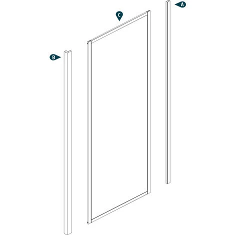 Ogomondo Cabina Doccia Slide 3 Lati Cristallo Temprato Serigrafato 100x70x70 2 Ogomondo Cabina Doccia Slide 3 Lati Cristallo Temprato Serigrafato 100x70x70 - immagine 2