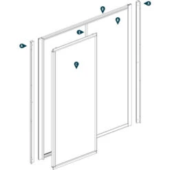 Ogomondo Cabina Doccia Slide 3 Lati Cristallo Temprato Serigrafato 100x70x70 6 Ogomondo Cabina Doccia Slide 3 Lati Cristallo Temprato Serigrafato 100x70x70 -Hansgrohe Negozio 20133239 3