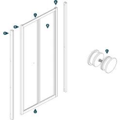 Ogomondo Cabina Doccia Book 2 Lati Cristallo Temprato Trasparente 100x70 6 Ogomondo Cabina Doccia Book 2 Lati Cristallo Temprato Trasparente 100x70 -Hansgrohe Negozio 20133294 3