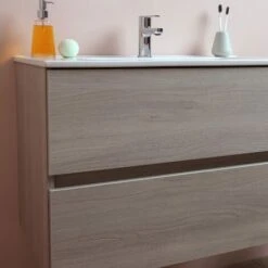 MOBILE BAGNO 80 CM CON CASSETTI OLMO LEONE LAVABO IN CERAMICA BERLIN -Hansgrohe Negozio 2259574 4